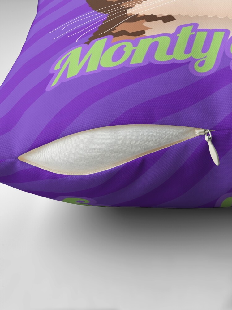 Thumbnail 2 of 4, Pillow, Monty gotchy designed and sold by puzzlepixel.
