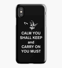 yoda keep calm iPhone Case