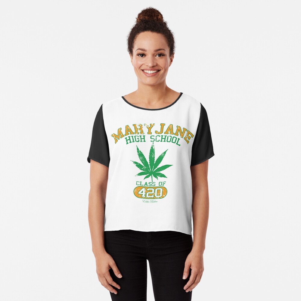 Custom 3D Pattern Design Mary Jane High School Class Of 420 Weed