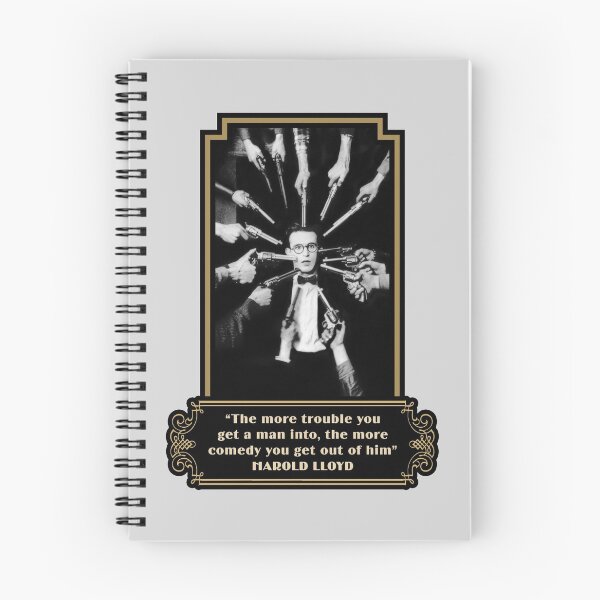 Item preview, Harold Lloyd Quotes: “The More Trouble You Get A Man Into, The More Comedy You Get Out Of Him” designed and sold by TIGERDAVER.
