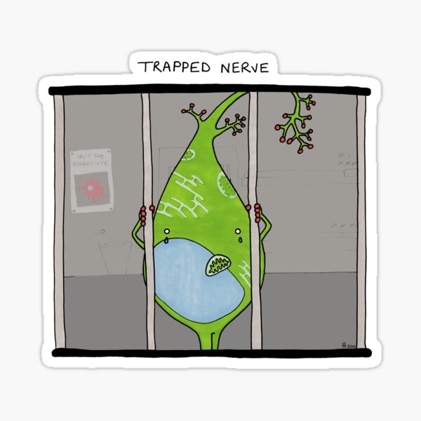 Item preview, Trapped Nerve designed and sold by Cartoon Neuron by Immy Smith.