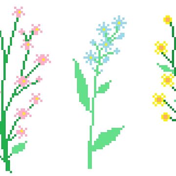 Artwork thumbnail, Pixel Flora by pixelins