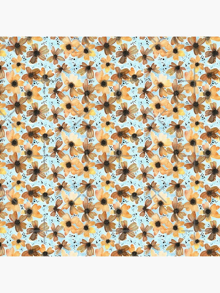 Hand Painted Floral Pattern - There's No Place Like Home by annieparsons