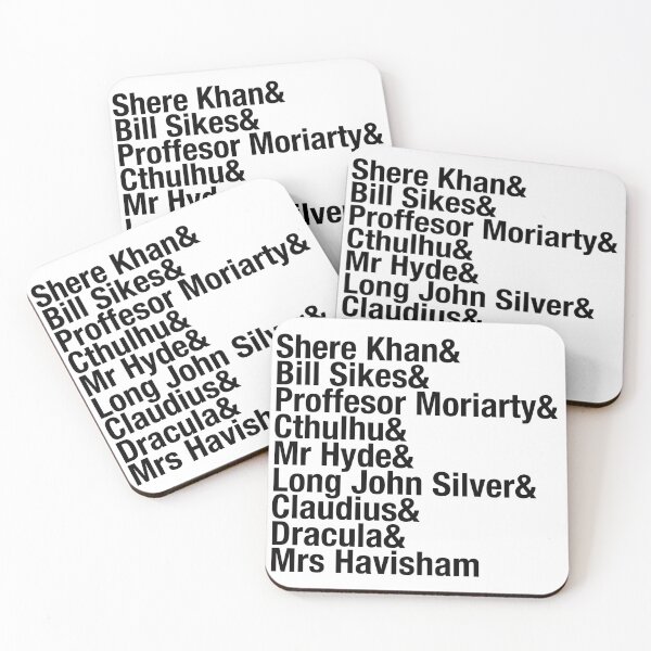 Item preview, Literatures Greatest Villains from the past, Bookworm typography list designed and sold by azule1.