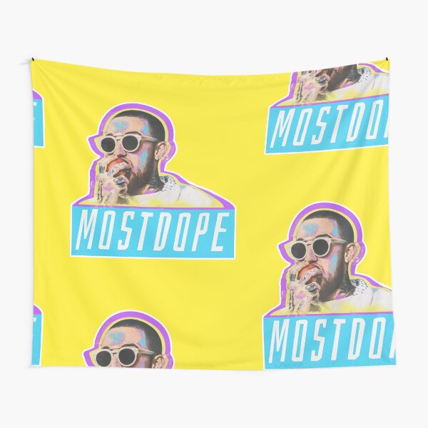 Mac Miller Most Dope 80s Retro Tapestry