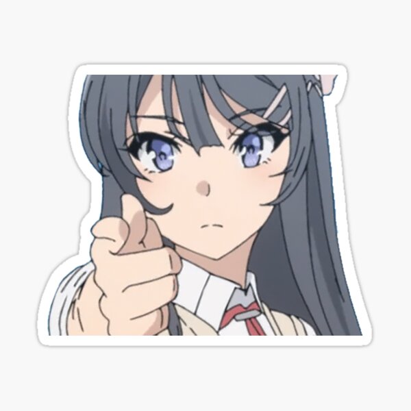Mai Sakurajima - RASCAL DOES NOT DREAM OF BUNNY GIRL SENPAI Sticker