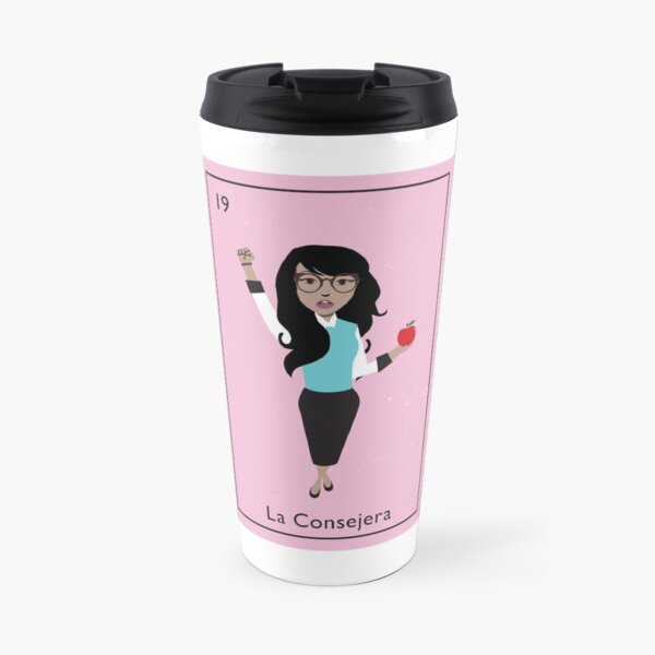 La Consejera Black Hair Travel Mug