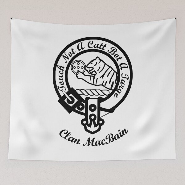 Artikelvorschau, MacBain Scottish Clan Nachname entworfen und verkauft von BagTown Clans.