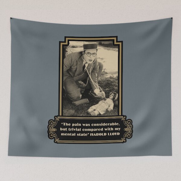 Item preview, Harold Lloyd Quotes: “The Pain Was Considerable, But Trivial Compared With My Mental State” designed and sold by TIGERDAVER.