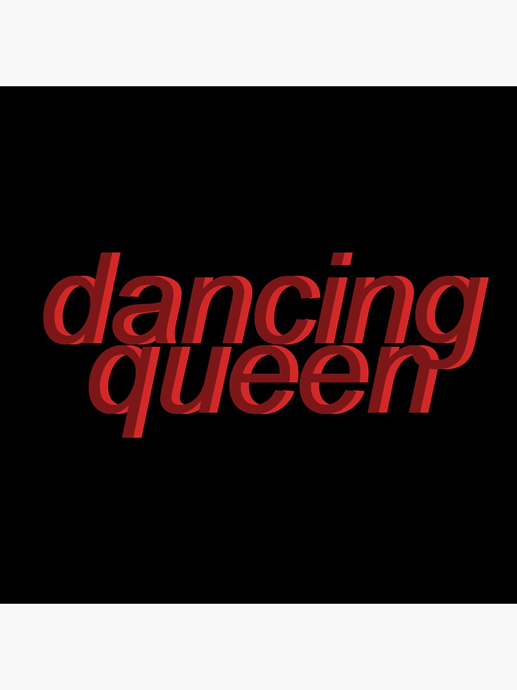 "dancing queen aesthetic (black)" Sticker for Sale by bathena18