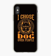 Ich wähle Hund über Menschen T-Shirt iPhone-Hülle & Cover