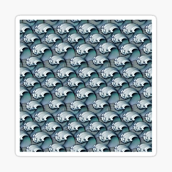 Japanese Waves Sticker