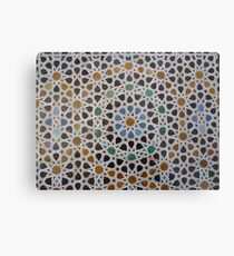 Traditionelles marokkanisches Mosaik Metalldruck