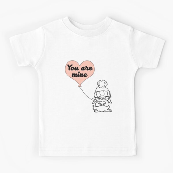 I Love Heart Hares Kids T-Shirt