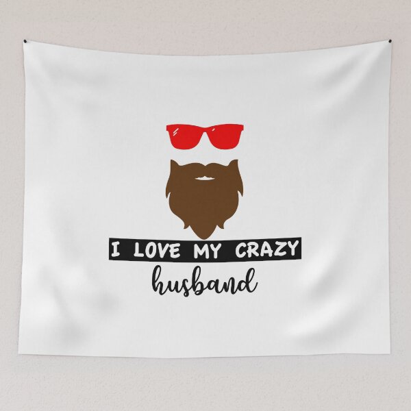 Item preview, Full beard -I love my cracy husband - Baerd Love designed and sold by Kentala.