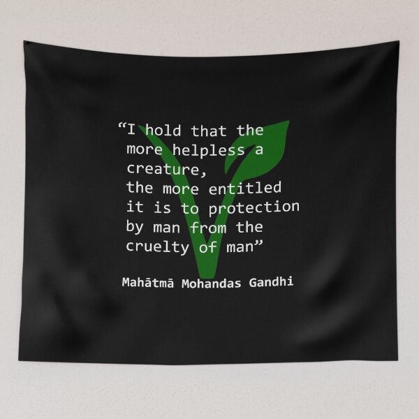 Item preview, vegan quotes - gandhi1 designed and sold by MagicDoorknob.