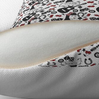 Alternate view of Rockabilly Girl Throw Pillow