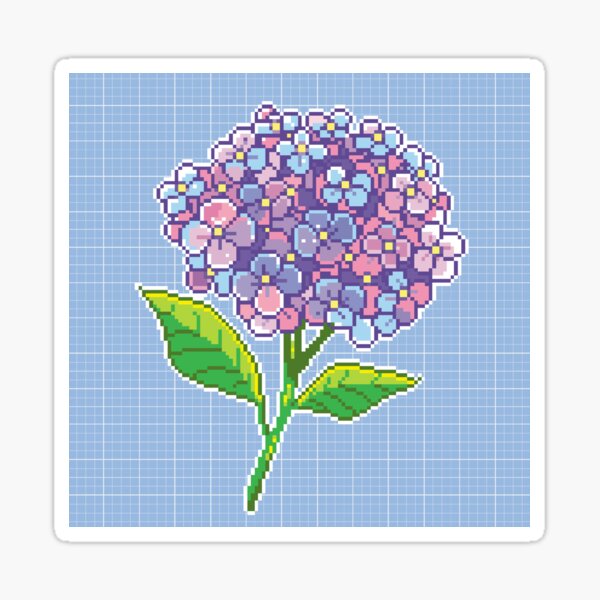 pixel flower Sticker