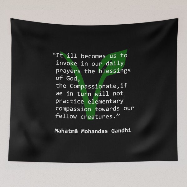 Item preview, vegan quote - gandhi2 designed and sold by MagicDoorknob.