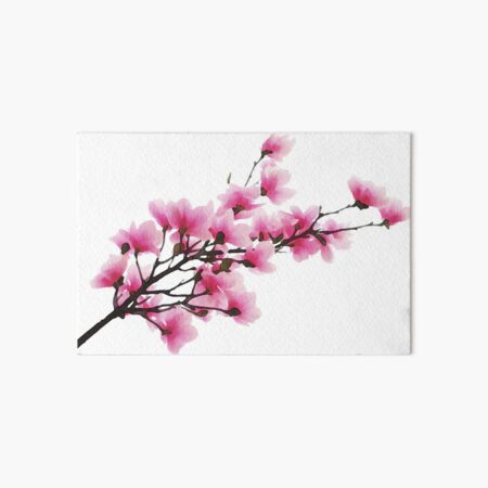 Cherry blossom watercolor Art Board Print