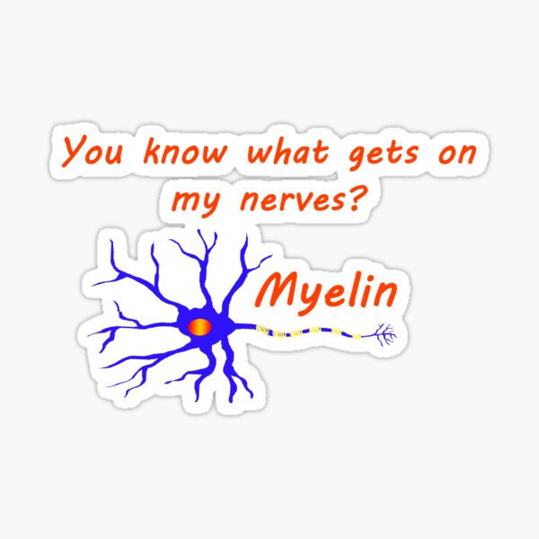 You know what gets on my nerves Myelin Sticker