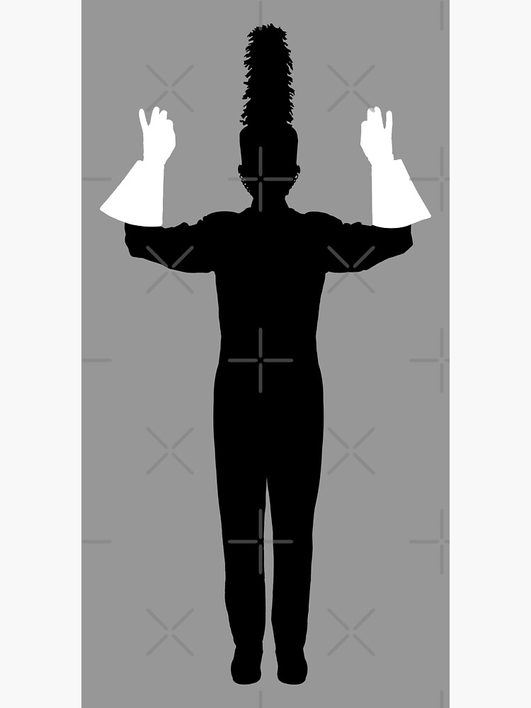 "Marching Band Drum Major, Conducting, White Gloves" Sticker by