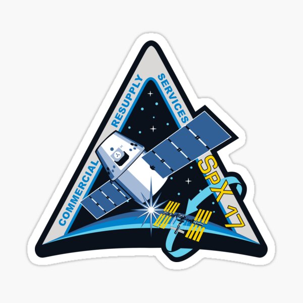 NASA insignia for CRS-17 (SpX 17) Sticker