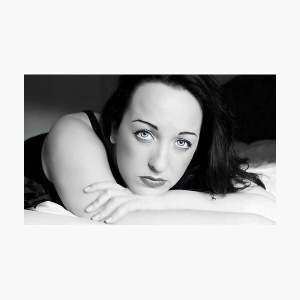 Baby Blue Eyes Photographic Print