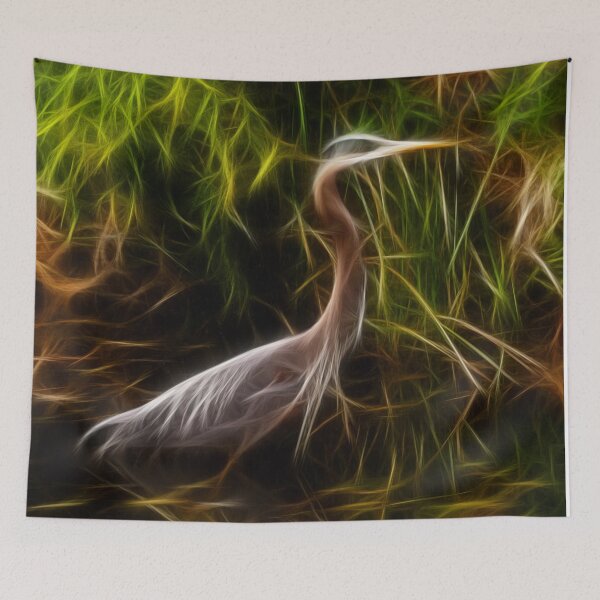 Item preview, Great Blue Heron - Fractal Art designed and sold by Jordan Blackstone.