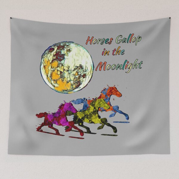 Item preview, Horses Gallop in the Moonlight  designed and sold by interocitore.