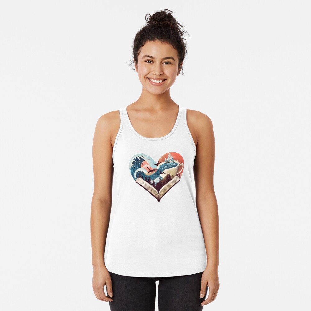 Vista previa del artículo con la obra «Camiseta con espalda nadadora», diseñado y vendido por dandingeroz.