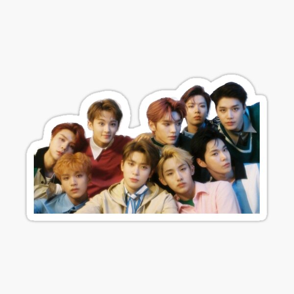 nct sticker nct 127 group photo sticker for sale by leilakelly redbubble