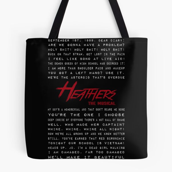 Item preview, Heathers Logo with Lyrics designed and sold by musicalproducts.