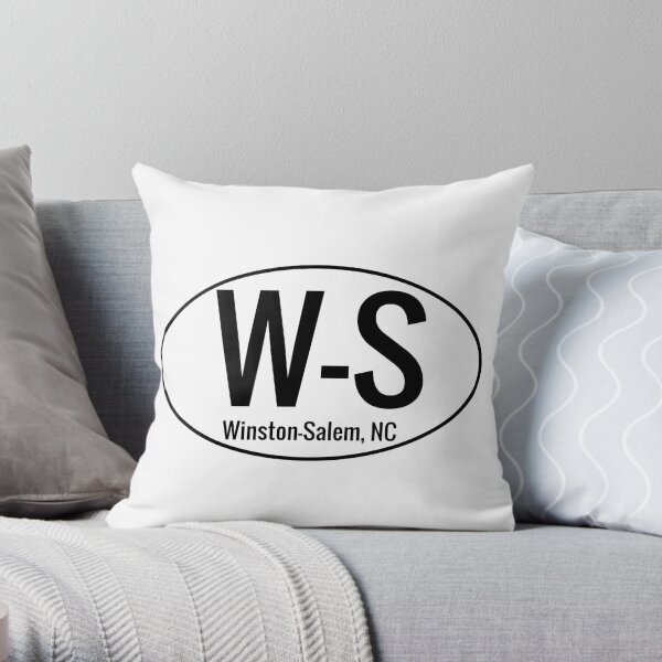 Winston-Salem W-S Location Throw Pillow