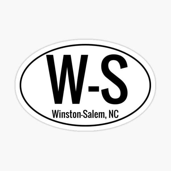 Winston-Salem W-S Location Sticker