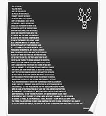 Jordan B Petersons Regeln Poster