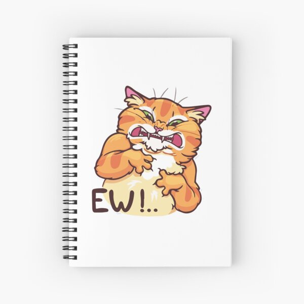 ★ Kawaii Ew! Cat Spiral Notebook