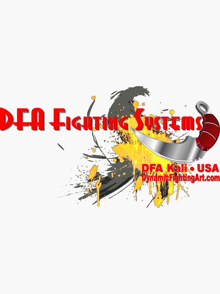 Thumbnail 3 of 3, Sticker, Official Dynamic Fighting Arts design designed and sold by DfaProductions.