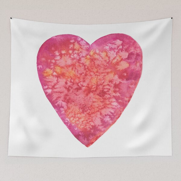 Item preview, BE MY VALENTINE - watercolor heart painting designed and sold by Andreea Dumez.