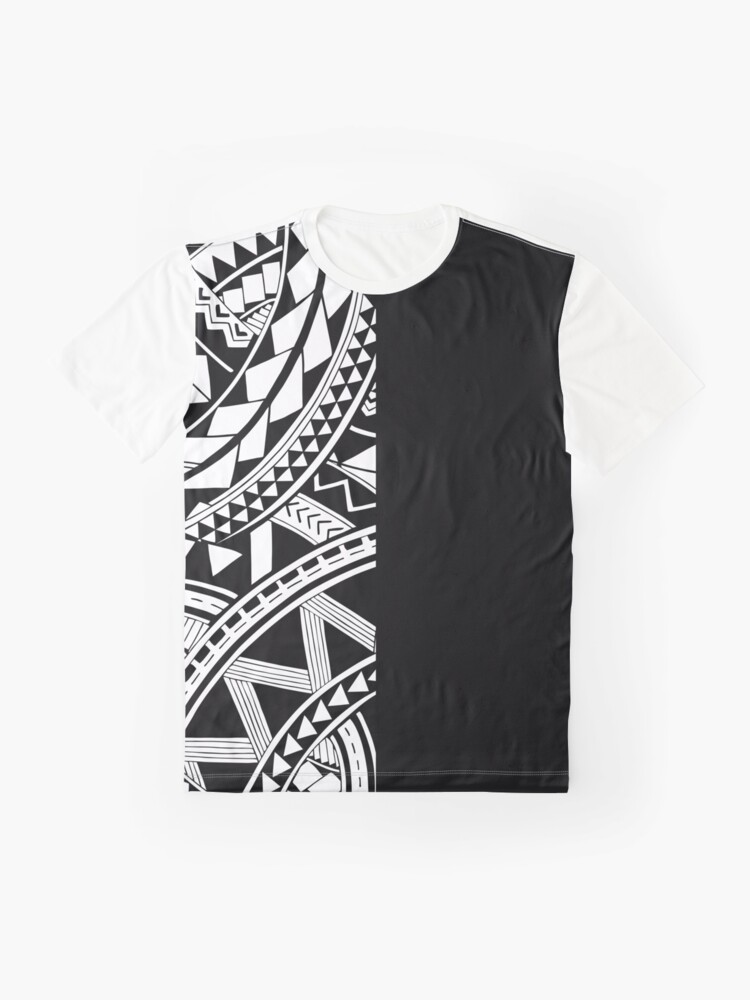 Polynesian Tattoo Other Half Black Design #2 Pocket T-Shirt – Anehana