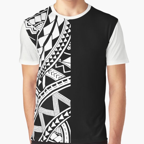 Polynesian Tattoo Other Half Red Design #1 T-Shirt – Anehana