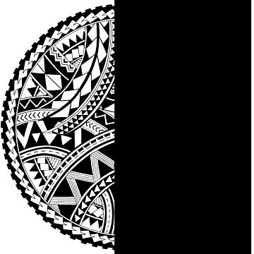 Polynesian Tattoo Other Half Black Design #2 Pocket T-Shirt – Anehana