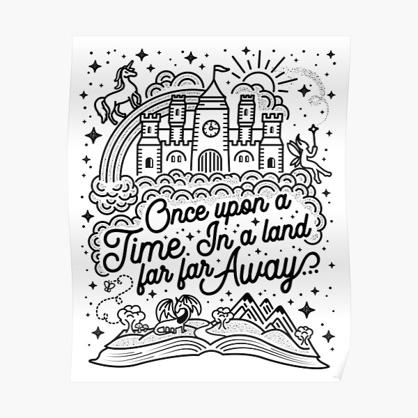 Once Upon A Time Fairytale Merchandise Poster