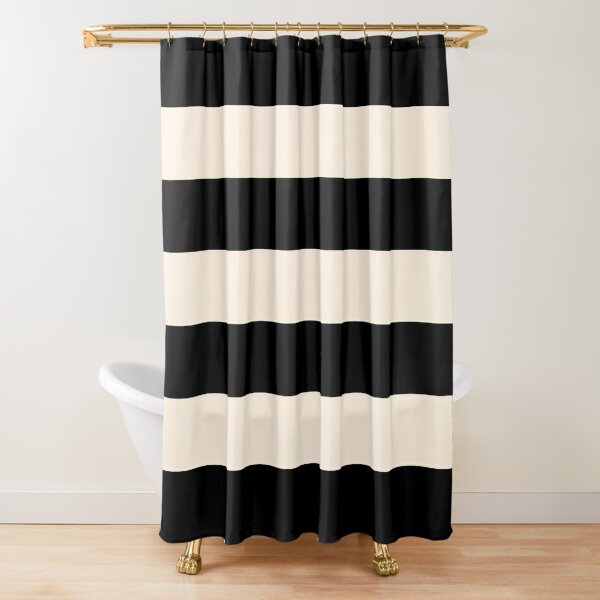 Rippled Stripe Organic Shower Curtain