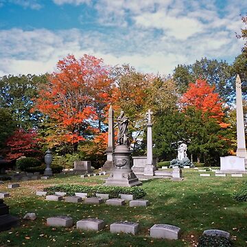 Artwork thumbnail, A nice autumn day in the cemetery. by ROBERT NIEDERRITER