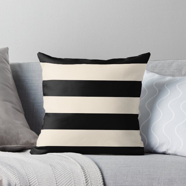 Item preview, Black and Almond Cream Stripes - Tasteful Minimalist Color Block Pattern designed and sold by kierkegaard.