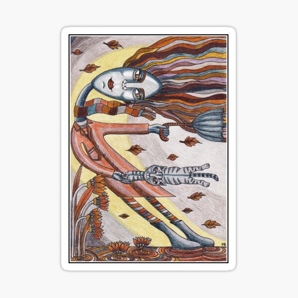 Windy Day Sticker