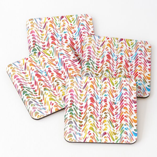 Item preview, Colorful Zigzags Waves Pattern designed and sold by SpieklyArt.
