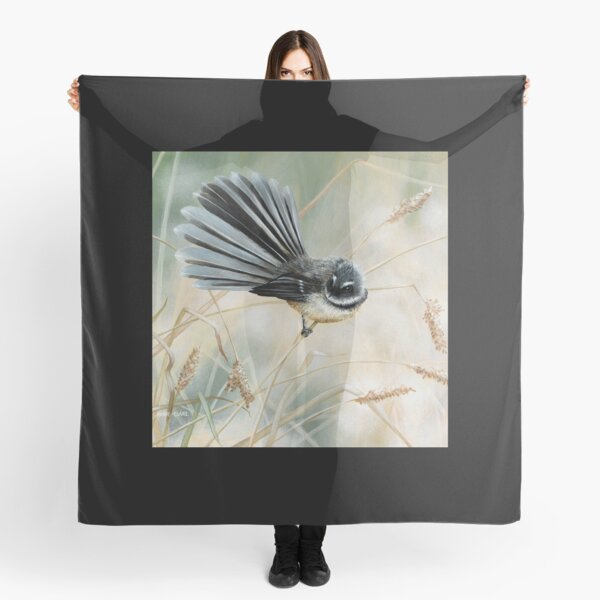 ‘Morning Light - Fantail’ square Scarf