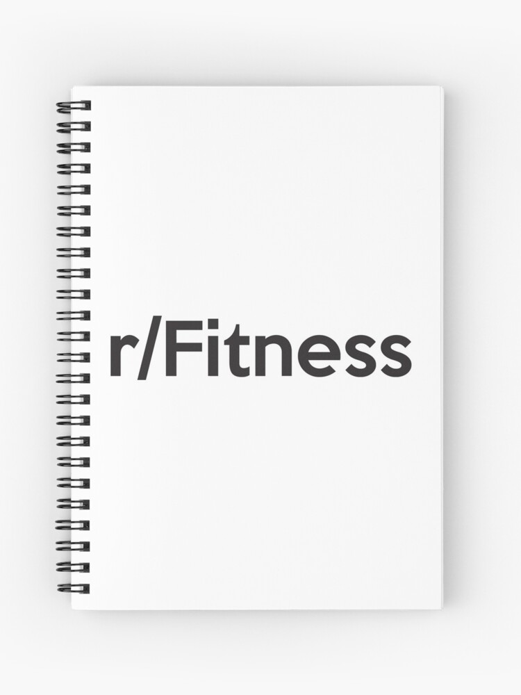 R Fitness Spiral Notebook By Aaronisback Redbubble